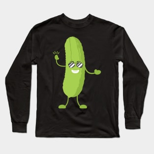 Vegan Cool Cucumber pickle Long Sleeve T-Shirt